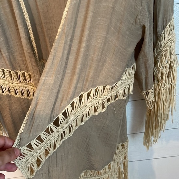 UMGEE Usa Women's open front poncho coverup size M boho western festival‎ - Picture 3 of 7